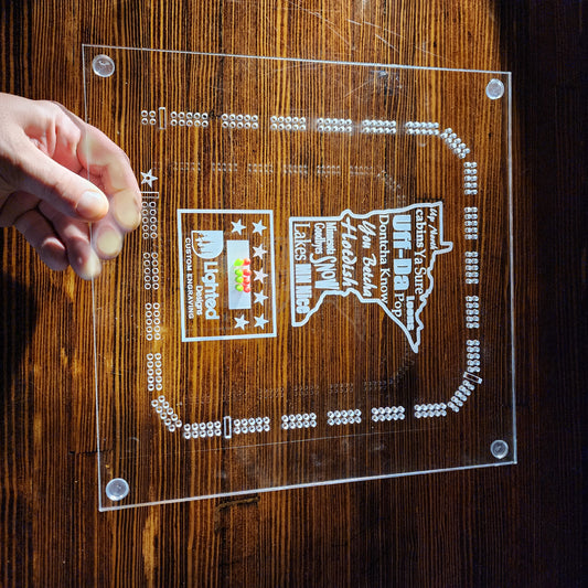 MN quotes cribbage board