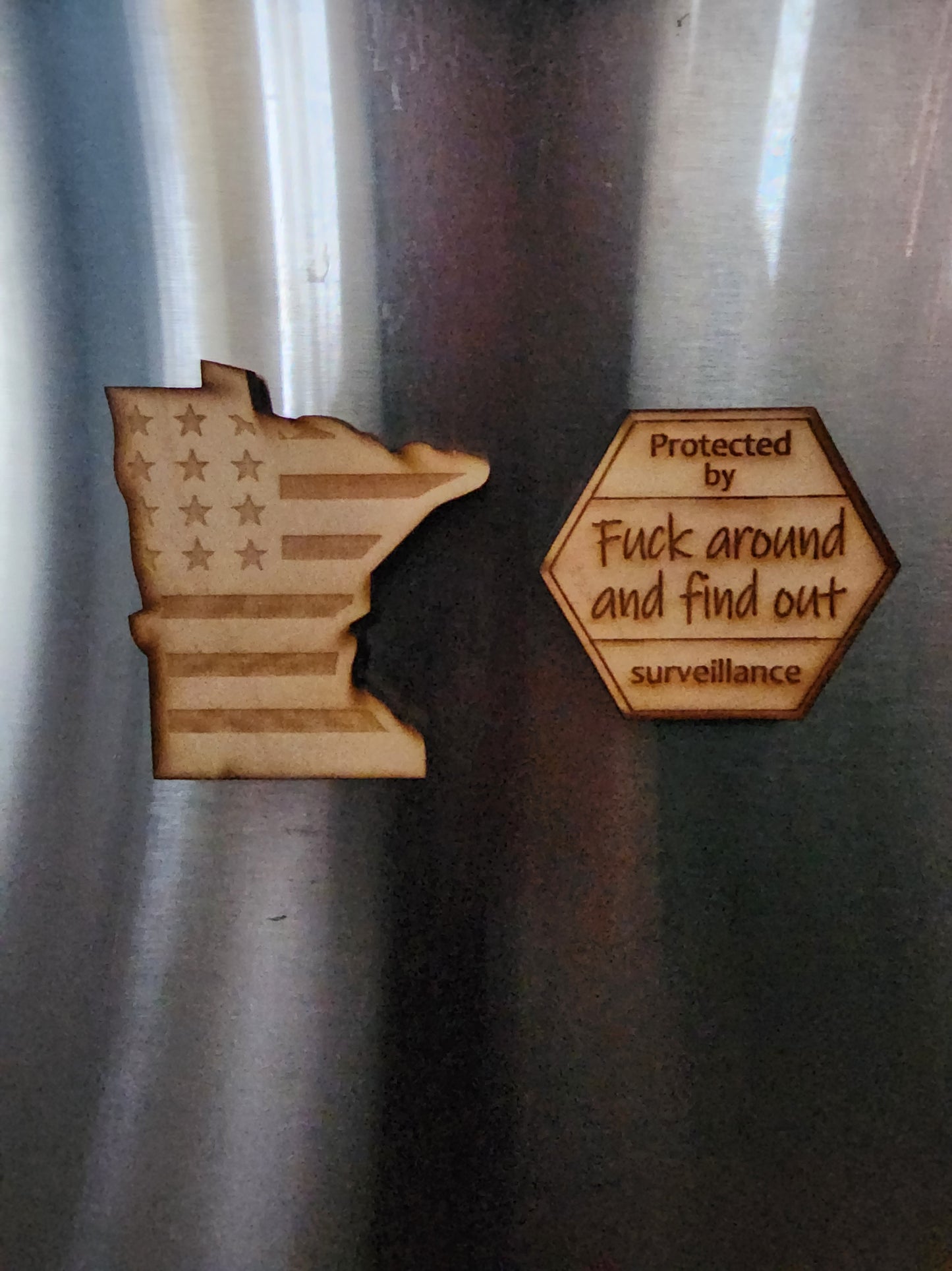 MN USA Flag Magnet