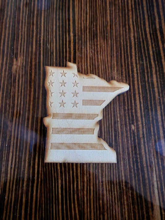 MN USA Flag Magnet