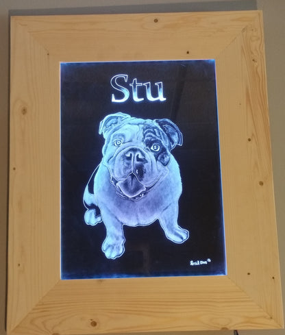 HAND ENGRAVED Pet Portraits
